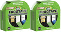 FrogTape Multi-Surface Painter's Tape with Paintblock, 2 in Wide (1.88 in x 60 yd), Quick Stick Medium Adhesion, Premium Green Painters Tape Removes Clean, 1 Roll (Pack of 2) - size: 2 Rolls