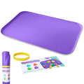 Just Messin’ Silicone Arts and Crafts Mat for Kids, 16" x 26", Purple - color: Purple, size: 16" x 26"
