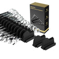DEHOYI 48 pcs Modular Wrench Organizers for Tool Drawers - Wrench Rack with Metric&SAE Labels, Perfect Tool Storage Holder. Gift for father, brother and boyfriend (Black without Magnet) - style: No-Magnet(48 pcs Black)