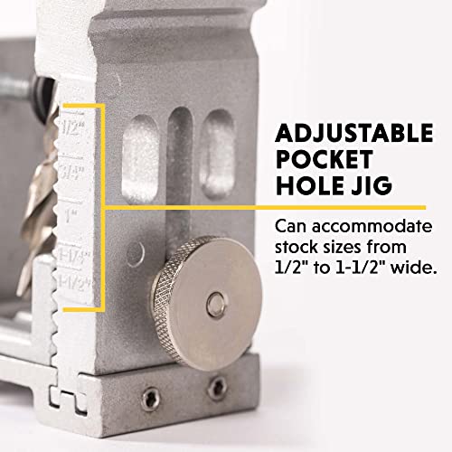 General Tools 854 Adjustable Pocket Hole Jig - style: 53 pcs. Adj. Jig Kit