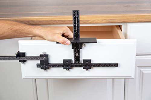 Rapid Center Extension - for Extending End Stop Reach - No Need to Mark Center When Installing Cabinet Hardware on Oversized Drawer Fronts - Made in USA - True Position Tools - TP-CHJ-RC