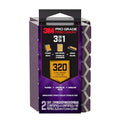3M Pro Grade Precision 3-in-1 Sanding Sponge, 320 Grit X-Fine, 2 Sponges, Washable & Reusable, for Wood, Metal, Drywall, and Paint Finishing – Flexible Foam, Contoured, Angled, Flat - size: 2.5 in x 4.5 in x 1 in - 2 Sponges, style: 320 Grit X-Fine