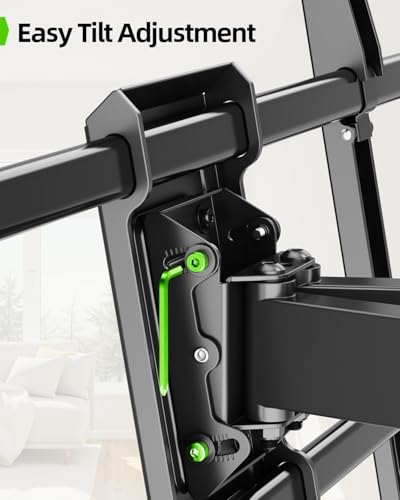 USX MOUNT Heavy Duty Full Motion TV Wall Mount for 60-120 Inch TVs, Holds 220lbs, 28" Extension Wall Bracket, Preassembled TV Mount for 65" 75" 85" 90" 98" 100", Max VESA 900x600mm, Fits 12-24" Studs - size: 60-120 inch
