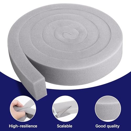 2'' x 6.5 ft Air Conditioner Foam Tape, 2 Pcs AC Weatherseal Foam Strips - color: grey-2pcs