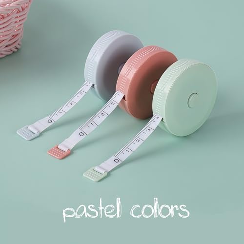 Sewing Retractable Measure Tape | Soft Fabric & Body Measuring for Accurate Sewing and Body Measurements | Durable Cloth Tape Measure with Retractable Design Double Sided Measuring cm and inches