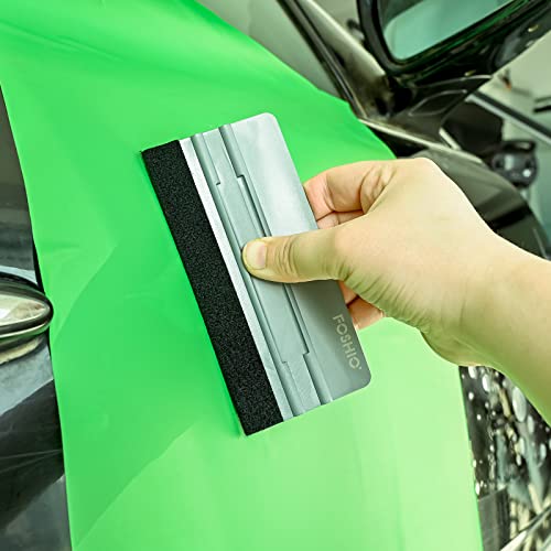 FOSHIO Felt Squeegee Craft Knife Window Tint Kit, 6 Inch Squeegee for Vinyl, Exacto Knife with Extra 5PCS Blades Window Tint Tools, Vinyl Wrap Tool for Window Film, Wallpaper, DIY Craft, Graphic Decal
