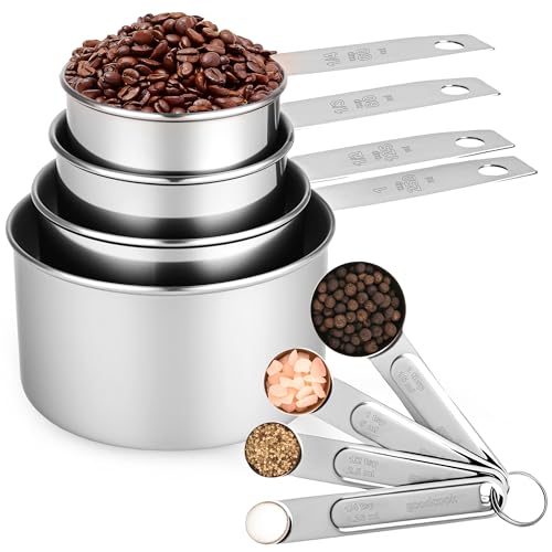 Measuring Cups and Spoons Set, 8 Piece