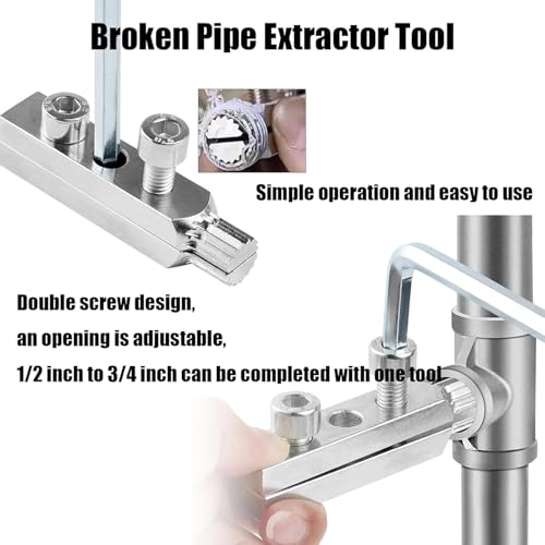 Broken Faucet Removal Tool,Stripped Screw Extractor,Broken Pipe Extractor Tool,Stripped Screw Extractor,For Damaged Faucet Water Pipe Remover (Rectangle) - size: Rectangle