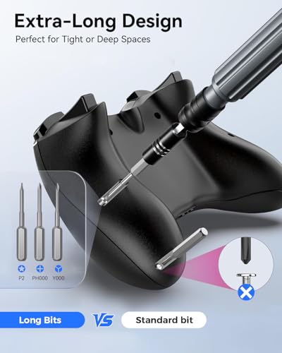 Precision Screwdriver Set, SOONAN 150 in 1 Electronics Tool Kit with 120 Bits Magnetic Screwdriver Set & 30-Bit Magnetic Set Handy Repair Tool for Computer Phone Watch Camera Laptop, Blue - size: 150-IN-Blue