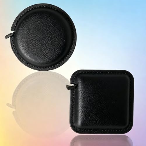 Tape Measure Body Measuring Tape for Sewing Tailor Craft Cloth Tape Measure for Body Medical Measurements Tape 60 Inch/1.5M Dual Sided Retractable Ruler - color: Black 1 pack square