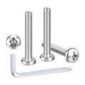 METALLIXITY Phillips Pan Head Bolt&Wrench Kit 1/4"-20x2 20Pcs - size: 1/4"-20x2"