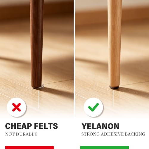 Yelanon Felt Furniture Pads 216 Pcs for Hardwood Floors Brown - size: 216 pcs Brown