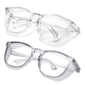SQIMZAR Safety Glasses Goggles For Women Nurses Protective Eyewear,Anti Fog Safety Goggles - color: Clear +Grey