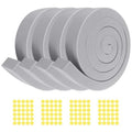 4Pcs 2" x 1" x 6.5Ft AC Window Seal Kit with Adhesive, Gray Foam Strips for Air Conditioner Window Weather Stripping, Window Units, Doors and Windows Insulation, Energy Saving & Dustproof - size: 2''x1''x6.5ft-4pcs