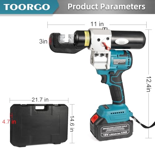 Electric Hydraulic Crimping Tool, 6Ton Battery Crimper Kit - size: MZS-70-3X