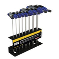 Klein Tools JTH68MB Hex Kit Set, Metric Ball End T-Handle Hex Key Allen Wrench Set with 6-Inch Blades, Stand Included, 8-Piece - size: 8-Piece
