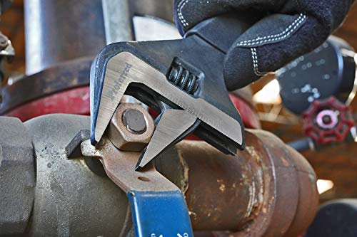 Plumbing Adjustable Wrench, Black Phosphate Finish, 4 Available Size Options 6-inch, 8-inch, 10-inch, 12-inch - T08003 - size: 10-Inch
