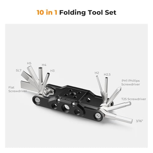 K&F CONCEPT Folding Hex Key Set with Screwdrivers