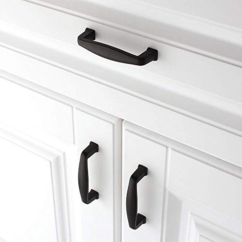 KOOFIZO 10 Pack 3 in Matte Black Cabinet Pulls, Black Drawer Handles 1817 - color: Black, size: 3" CC - 10Pcs