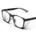 TOREGE Safety Glasses For Men,Clear Anti-Fog Anti-Blue Light Safety Goggles Scratch Resistant For Women Nurse - color: Black&gray
