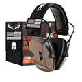 PROHEAR Electronic Ear Protection for Shooting with 4X Sound Amplification, Gun Range Hearing Protection Muffs, NRR 23dB Noise Reduction Headphones for Hunting, Brown - style: Electronic-brown