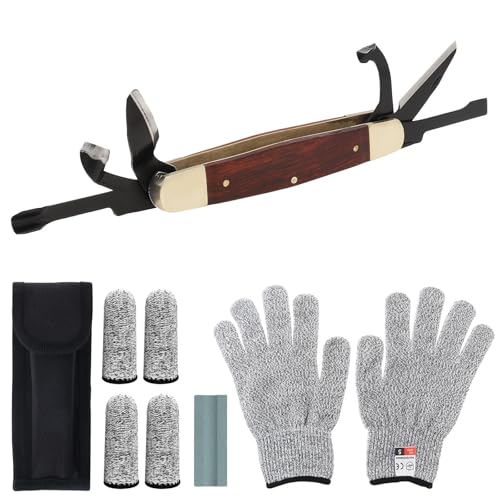 Carvin' 6in Traditional Folding Whittling Knife, Wood Carving tools with 1.5in Detail Blade, Sawcut Handle, Nickel Silver Bolsters, & Convenient Size for Carving, Camping, EDC, Woodworking Outdoor