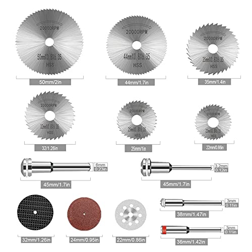 shengbenhao 52Pcs Cutting Discs Set Compatible with Dremel Rotary Tool