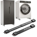 Appliance Rollers Heavy Duty 20-32in New Generation Extendable Appliance Rollers Anti Slip Mobile Washing Machine Base Easily Move Dryers, Refrigerators, Furniture (Black-Upgrade wheel) - color: Black-Upgrade wheel