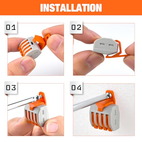 Nilight 115PCS Lever Wire Connector Nut Kits Inline Electrical Terminal - color: 115Pcs Lever Wire Connectors
