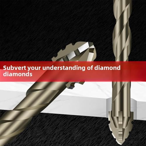 Four Blade Serrated Eccentric Drill Bits Eccentric Drill Bit Set Precision Ground for Metal/Wood/Plastic - Efficient Chip Removal & Heat Resistance, Long-Lasting Drill Bits Kit(4/5/6/8/10/12mm)