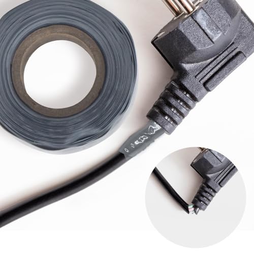 Bond It E-Shield Self-Fusing Silicone Electrical Tape, Adhesive-Free, Arc & Track Resistant Electrical Insulation Wrap, Waterproof, Heat Resistant Up to 500F, Non-Sticky, 1" x10'x12mil, 3-Pack, Clear - color: Clear