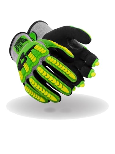 MAGID T-REX HPPE Construction Impact Gloves, ANSI Level A5, 2 Pair - size: 10/XL, style: 2 Pair