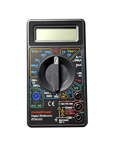 PDM-631 7-Function Digital Multimeter, AC/DC Voltage, Resistance, Current - style: Basic Digital Multimeter PDM631