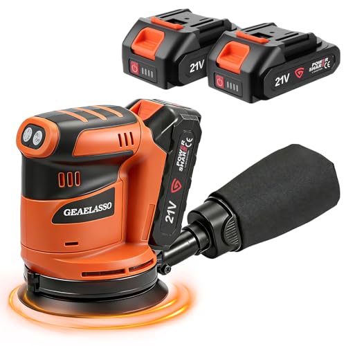 Cordless Random Orbital Sander 5 Inch Battery Powered Palm Sander