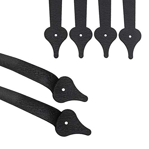 WINSOON Decorative Metal Garage Door Hardware Screw in, Black Steel, 1 Set - size: 1 Pack