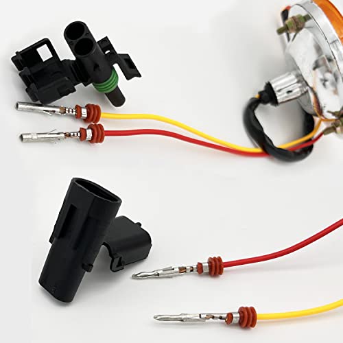 18-14 AWG 1/2/3/4 Pin Connector Weather Pack Connectors Kit (26 Set) - color: 1-4pin/26kit With Crimper
