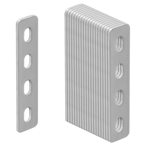 GBGS 20 Pack 4-1/4" Flat Mending Plate,Slots for 5/16" Bolt