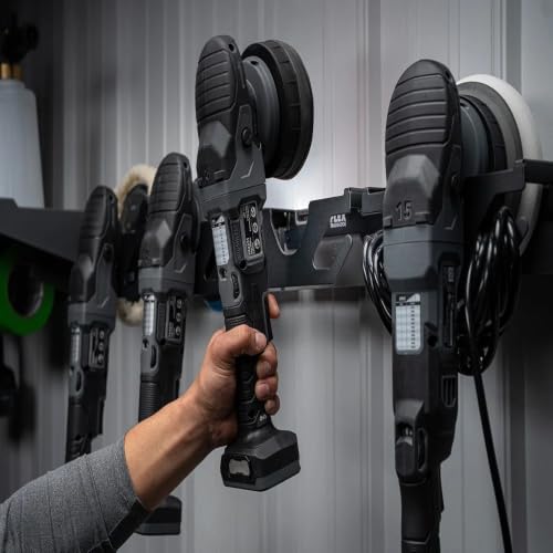 FLEX TRACK-LOCK Wall Mount Storage System Angle Grinder & Polisher Holder - FS1524 - style: Angle Grinder & Polisher Holder