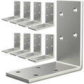 (8PCS) 3x3x1.5 L Brackets Heavy Duty, Galvanized Corner Brace - size: 3x3x1.5“ ( 8 Pack)
