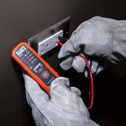 Klein Tools ET40VP Voltage Test Kit, GFCI Receptacle Tester, AC/DC Voltage Tester, Detects Common Electrical Wiring Problems - size: 2-Piece Tester Kit