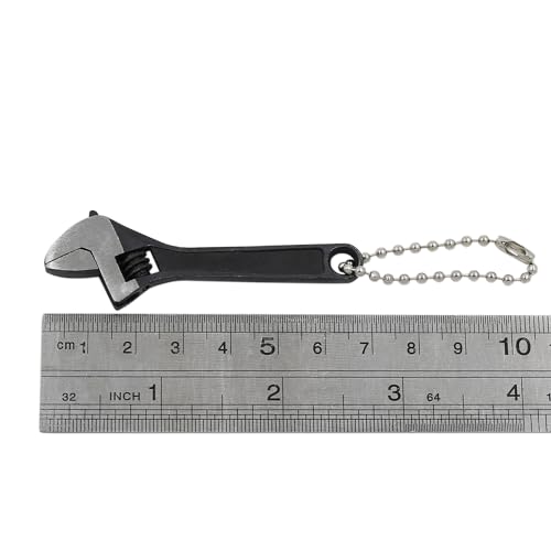2.5 inch Mini Size Adjustable Wrench Tool, Black Tiny Spanner - color: Black, size: 2.5"