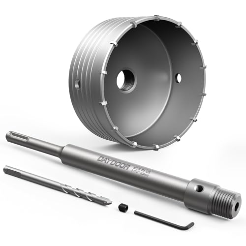 DAYDOOR 5'' (125mm) Concrete Hole Saw with SDS Plus Shank - size: 5''