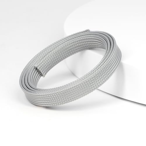 25ft PET Expandable Braided Cable Sleeve 1/4inch(6mm) Pet Braided Cable Sleeve for Audio Video Device Wire Automotive Wire (Grey) - color: Grey, size: 6mm"(1/4 inch)