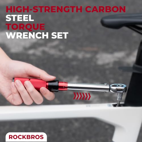 ROCKBROS Bike Torque Wrench 1/4 Inch 13-Piece Kit