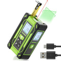 Digital Laser Tape Measure 4-in-1, HUEPAR ±1/16" Laser Measure with Dual HD Display, 200Ft Rechargeable Laser Measurement&33Ft Green Cross Line Laser&10Ft Tape, for Area/Volume/Pythagorean/Leveling