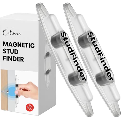 (2-Pack) Calvana Upgraded Magnetic Stud Finder - No Battery Wall Scanner with Extra Powerful Magnets for Deep Detection on Wood & Metal Studs in Drywall, Not for Plaster Walls