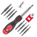 SUNHZMCKP 18-in-1 Screwdriver, Portable screwdriver set, Slotted/Philips/Pozi/Torx/Square Multi-Purpose Screwdriver and Magnetizer Demagnetizer with Storage bag - size: 18 IN 1 Screwdriver