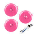 DiCUNO 3-Pack Soft Retractable Measuring Tape, 60-Inch 1.5 Meter, Pink - color: Pink*3pcs