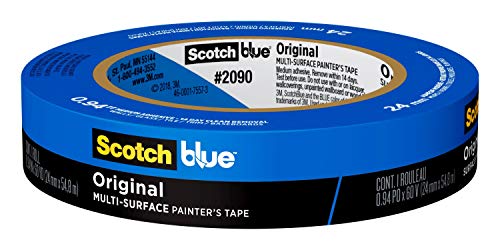ScotchBlue Original Multi-Surface Painter’s Tape, 0.94 inch x 60 Yard, 24 Rolls - size: 0.94" Width, style: 24 rolls