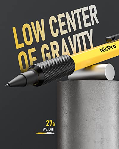 Nicpro MP2000 1.3mm Metal Mechanical Pencil Set with Case (Yellow) - style: 1 Pack (Yellow)